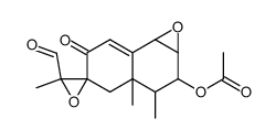 (11S)-3β-acetoxy-1β,2β;7,11-diepoxy-8-oxo-(7βH)-eremophil-9-en-12-al结构式