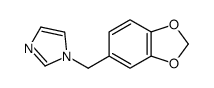 1-(1,3-benzodioxol-5-ylmethyl)imidazole结构式