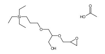 acetic acid,2-(oxiran-2-ylmethoxy)-3-(3-triethylsilylpropoxy)propan-1-ol结构式