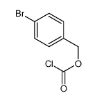 (4-溴苯基)甲基 氯甲酸酯结构式