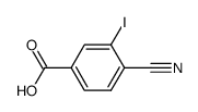 4-氰基-3-碘苯甲酸结构式