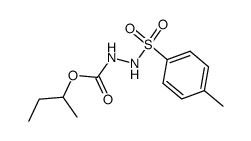 N-p-Toluene sulfonyl-N'-carbo-sec-butoxy hydrazine结构式