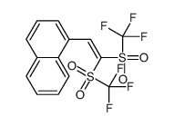 1-[2,2-bis(trifluoromethylsulfonyl)ethenyl]naphthalene结构式