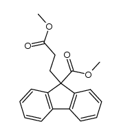 3-(9-methoxycarbonyl-fluoren-9-yl)-propionic acid methyl ester结构式