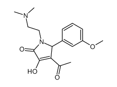3-acetyl-1-[2-(dimethylamino)ethyl]-4-hydroxy-2-(3-methoxyphenyl)-2H-pyrrol-5-one Structure