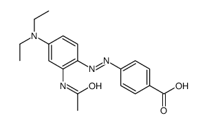 4-[[2-acetamido-4-(diethylamino)phenyl]azo]benzoic acid结构式