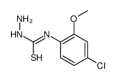 1-amino-3-(4-chloro-2-methoxyphenyl)thiourea结构式