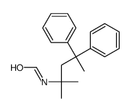 N-(2-methyl-4,4-diphenylpentan-2-yl)formamide结构式