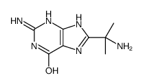 2-amino-8-(2-aminopropan-2-yl)-3,7-dihydropurin-6-one结构式