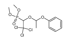 [2,2,2-Trichloro-1-(1-phenoxy-ethoxy)-ethyl]-phosphonic acid dimethyl ester Structure