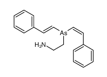 2-[bis(2-phenylethenyl)arsanyl]ethanamine结构式