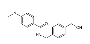 4-(dimethylamino)-N-[[4-(hydroxymethyl)phenyl]methyl]benzamide结构式