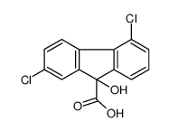 2,5-dichloro-9-hydroxyfluorene-9-carboxylic acid Structure