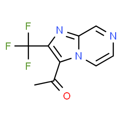 1-(2-TRIFLUOROMETHYL-IMIDAZO[1,2-A]PYRAZIN-3-YL)-ETHANONE structure