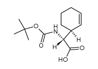 (2SR,3RS)-N-t-butyloxycarbonyl-2-(cyclohex-2-enyl)glycine Structure
