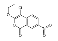 4-chloro-3-ethoxy-7-nitroisochromen-1-one Structure