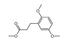 2,5-Dimethoxybenzenepropanoic acid methyl ester结构式