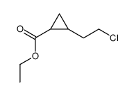 ethyl 2-(2-chloroethyl)cyclopropane-1-carboxylate结构式