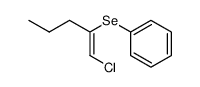 Z-1-Chlor-2-phenylseleno-1-penten Structure