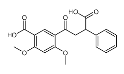 5-(3-carboxy-3-phenylpropanoyl)-2,4-dimethoxybenzoic acid Structure