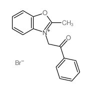 2-(2-methylbenzooxazol-3-yl)-1-phenyl-ethanone structure