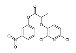 (3-nitrophenyl) 2-(2,6-dichloropyridin-3-yl)oxypropanoate Structure