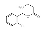 Butanoic acid,(2-chlorophenyl)methyl ester Structure
