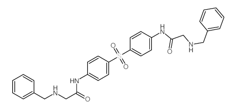 Acetanilide,4',4'''-sulfonylbis[2-(benzylamino)- (8CI) structure