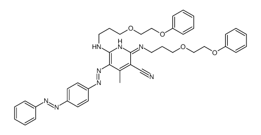 4-methyl-2,6-bis[[3-(2-phenoxyethoxy)propyl]amino]-5-[[4-(phenylazo)phenyl]azo]nicotinonitrile picture