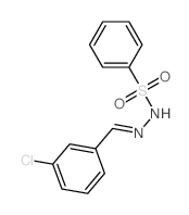 Benzenesulfonic acid,2-[(3-chlorophenyl)methylene]hydrazide结构式