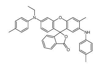 6'-[ethyl(p-tolyl)amino]-3'-methyl-2'-[(p-tolyl)amino]spiro[isobenzofuran-1(3H),9'-[9H]xanthene]-3-one Structure