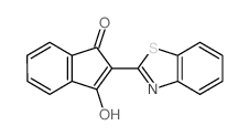 1H-Inden-1-one,2-(2-benzothiazolyl)-3-hydroxy- structure