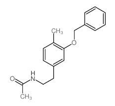 Acetamide,N-[2-[4-methyl-3-(phenylmethoxy)phenyl]ethyl]-结构式