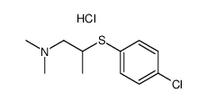 [2-(4-chloro-phenylsulfanyl)-propyl]-dimethyl-amine, hydrochloride Structure