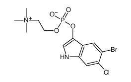 5-BROMO-6-CHLORO-3-INDOXYL CHOLINE PHOSPHATE结构式