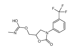 5-[[[(methylamino)carbonyl]oxy]methyl]-3-[3-(trifluoromethyl)phenyl]oxazolidin-2-one Structure