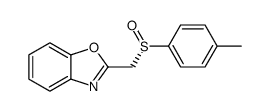 2-[[(S)-(4-methylphenyl)sulfinyl]methyl]-1,3-benzoxazole结构式