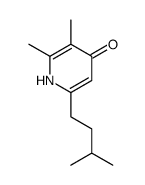 2,3-dimethyl-6-(3-methylbutyl)-1H-pyridin-4-one结构式