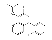5-(2-fluorophenyl)-7-iodo-8-propan-2-yloxyquinoline Structure