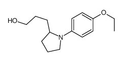 3-[1-(4-ethoxyphenyl)pyrrolidin-2-yl]propan-1-ol结构式