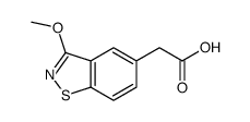 2-(3-methoxy-1,2-benzothiazol-5-yl)acetic acid Structure