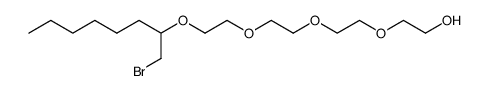 13-(bromomethyl)-3,6,9,12-tetraoxanonadecan-1-ol结构式