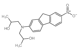 1-[2-hydroxypropyl-(7-nitro-9H-fluoren-2-yl)amino]propan-2-ol结构式