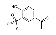 4'-hydroxy-3'-(chlorosulfonyl)acetophenone Structure