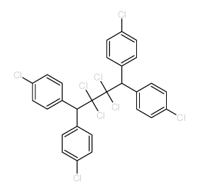 1-chloro-4-[2,2,3,3-tetrachloro-1,4,4-tris(4-chlorophenyl)butyl]benzene结构式