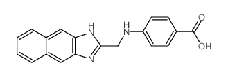 4-((1H-naphtho[2,3-d]imidazol-2-ylmethyl)amino)benzoic acid结构式