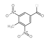 4-methyl-3,5-dinitro-benzoyl chloride structure