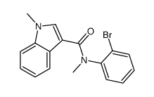 N-(2-bromophenyl)-N,1-dimethylindole-3-carboxamide Structure
