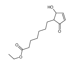 ethyl 7-(2-hydroxy-5-oxocyclopent-3-en-1-yl)heptanoate结构式