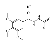 potassium 2-(3,4,5--trimethoxybenzoyl)hydrazidecarbdithioate Structure